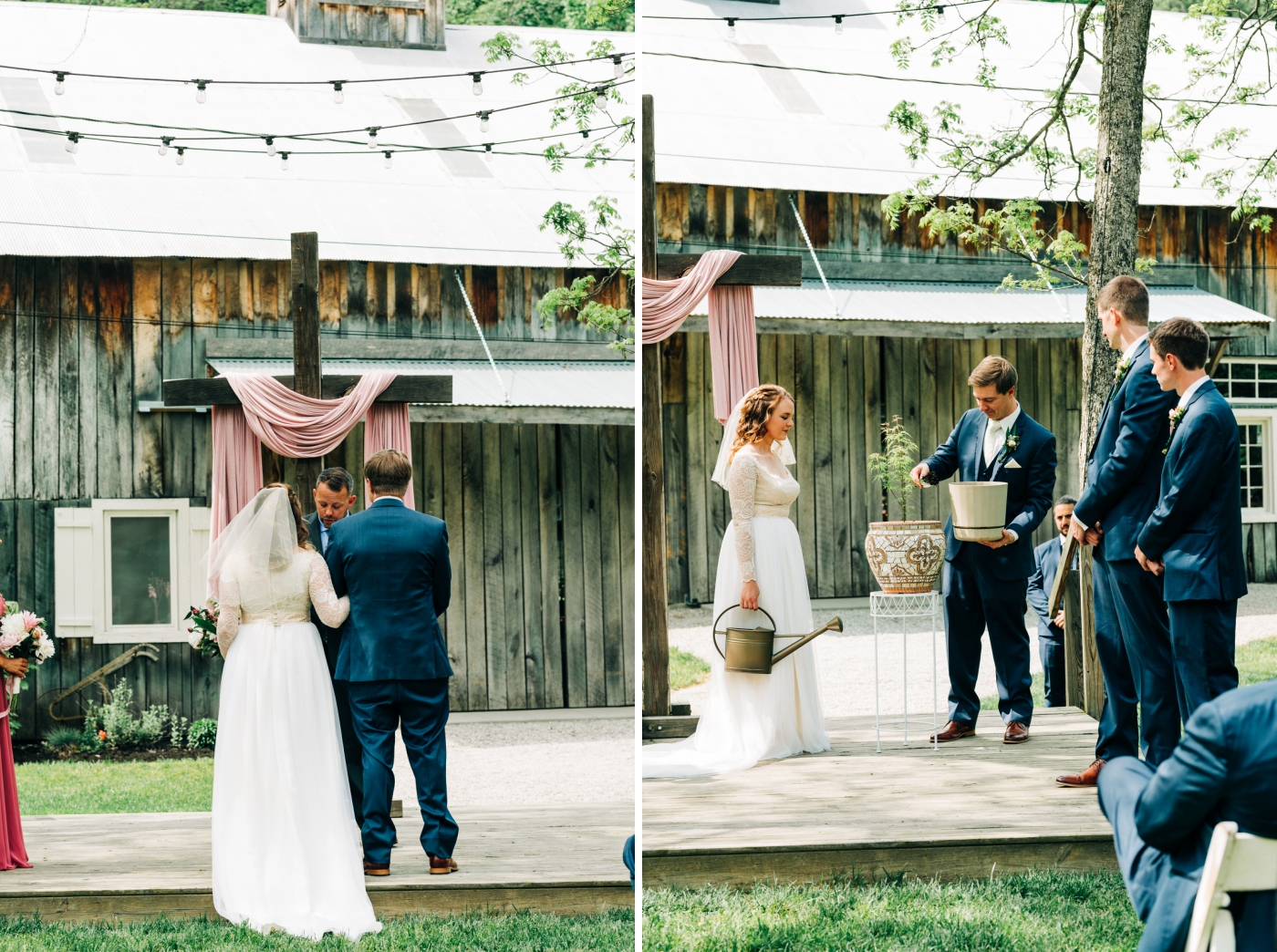 An outdoor wedding in Nashville, Indiana