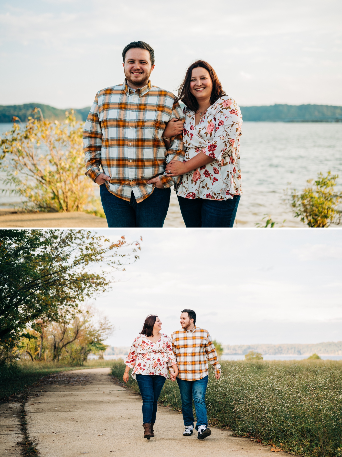 Outdoor engagement session in Bloomington, Indiana 