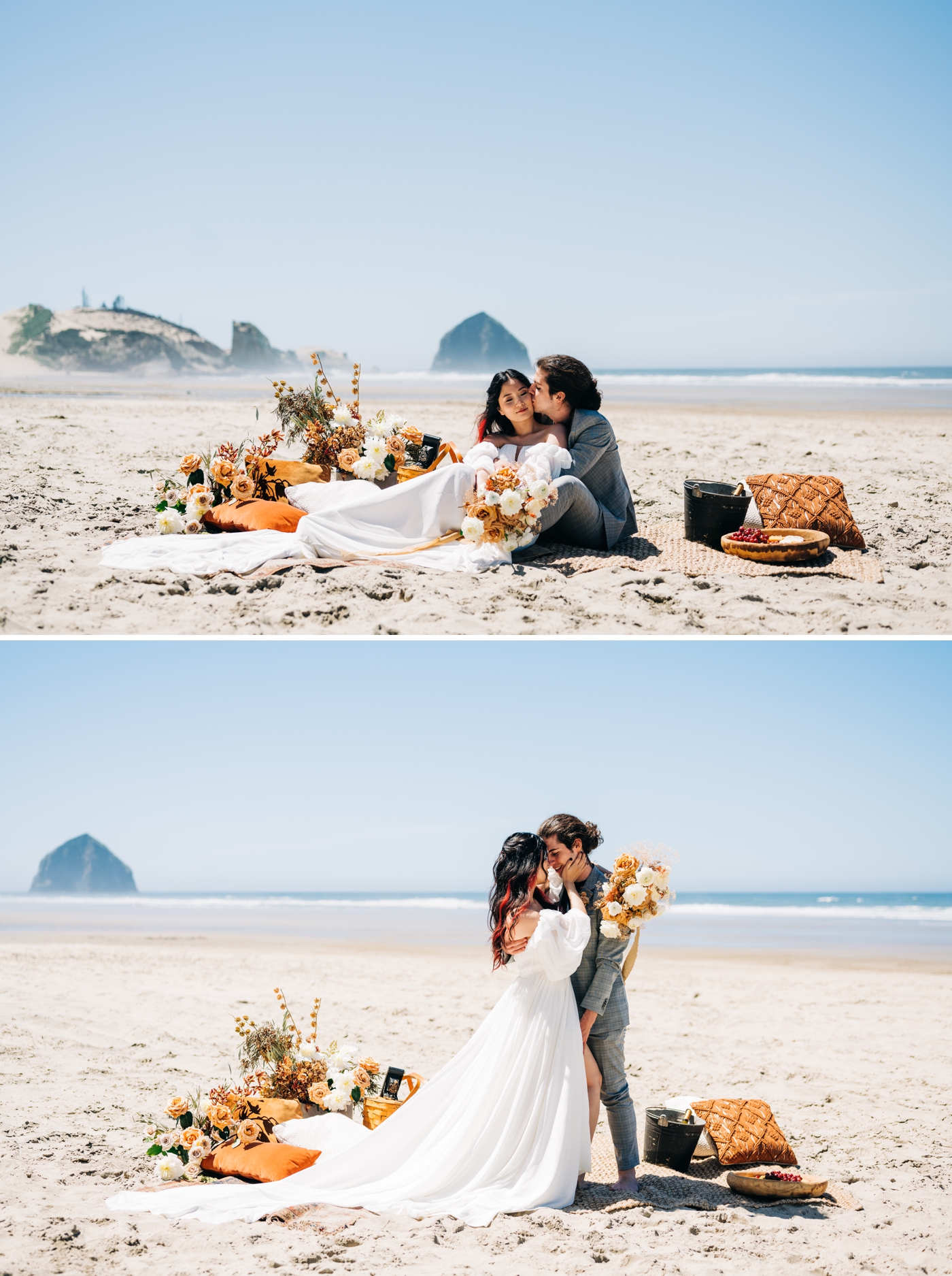 Intimate elopement on the Oregon Coast