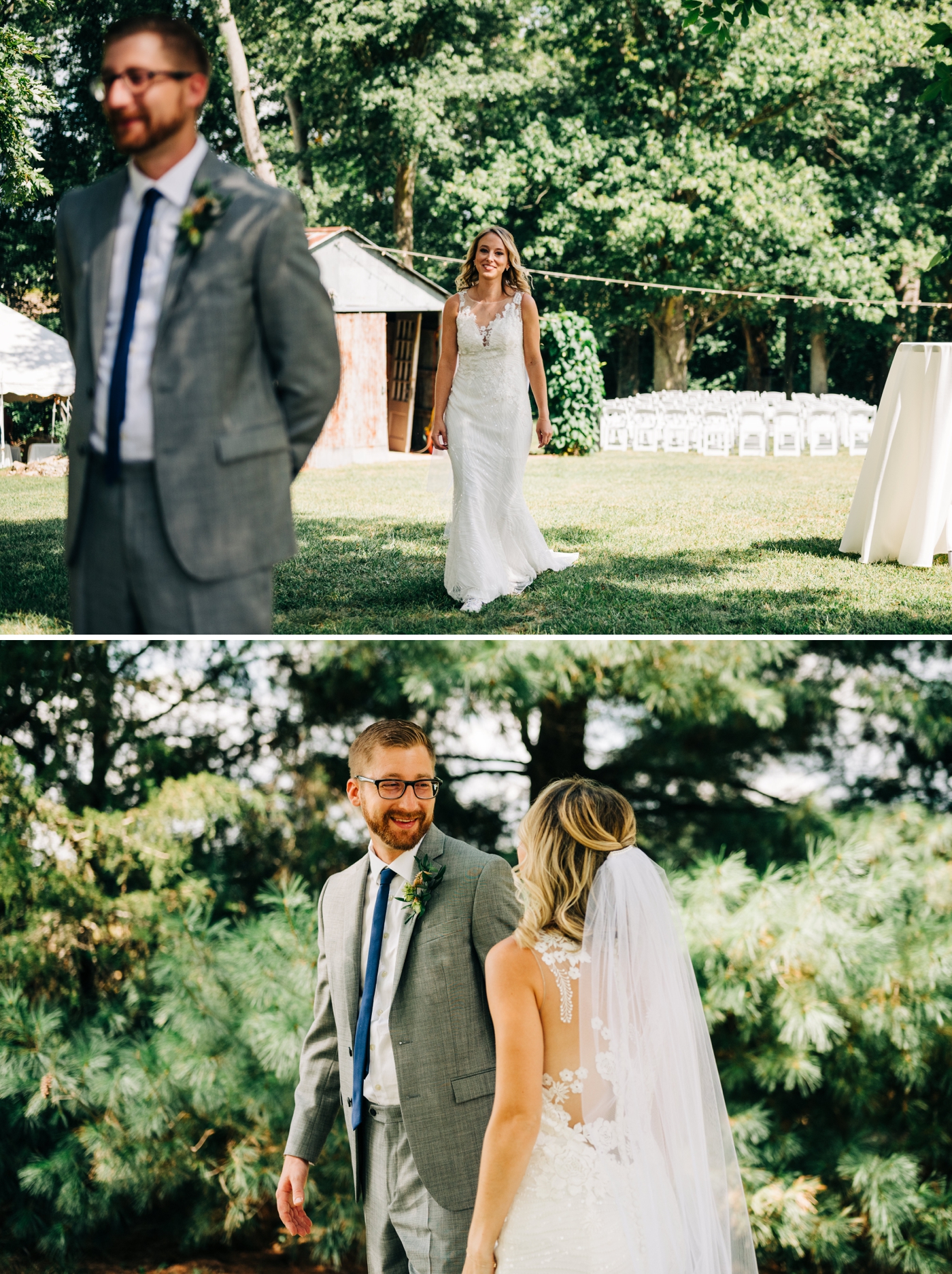 Intimate backyard wedding photographed by Mika LH Photography