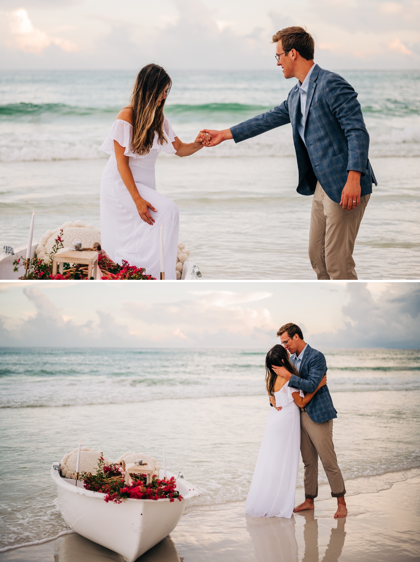 Couples engagement session on Panama City Beach