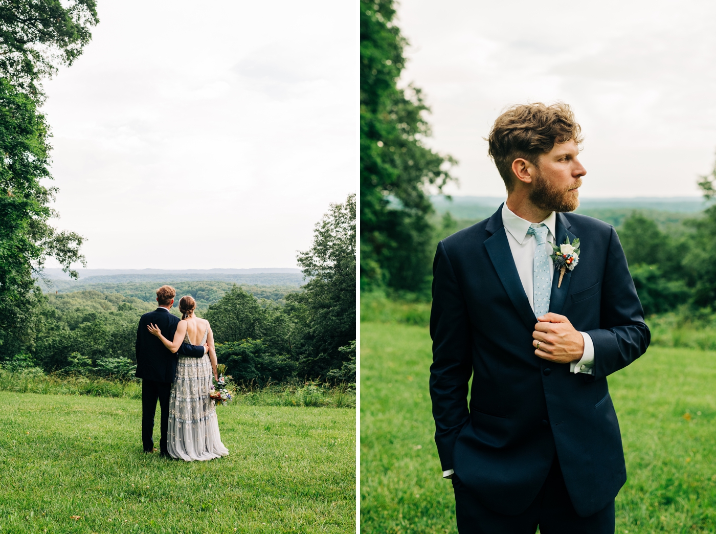 Bride and groom portraits by Mika LH Photography
