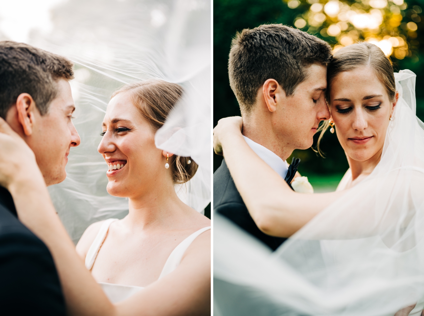 Bride and groom portraits by Mika LH Photography