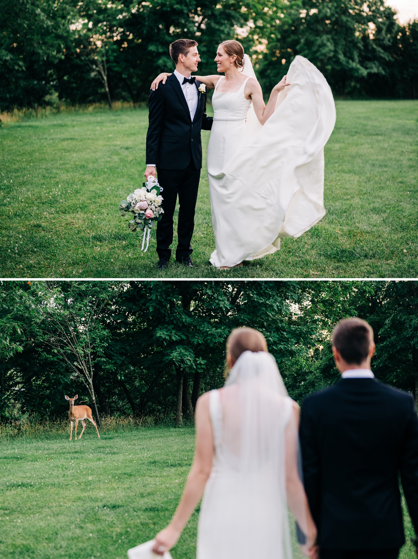Bride & Groom Portraits at the North Shore of Pittsburgh