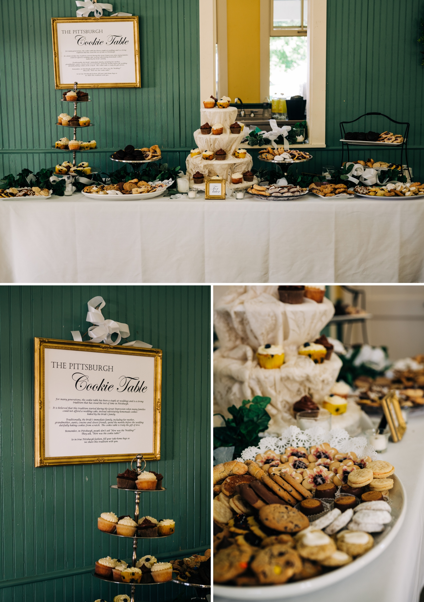 Wedding dessert table for wedding reception at the Chapel Shelter