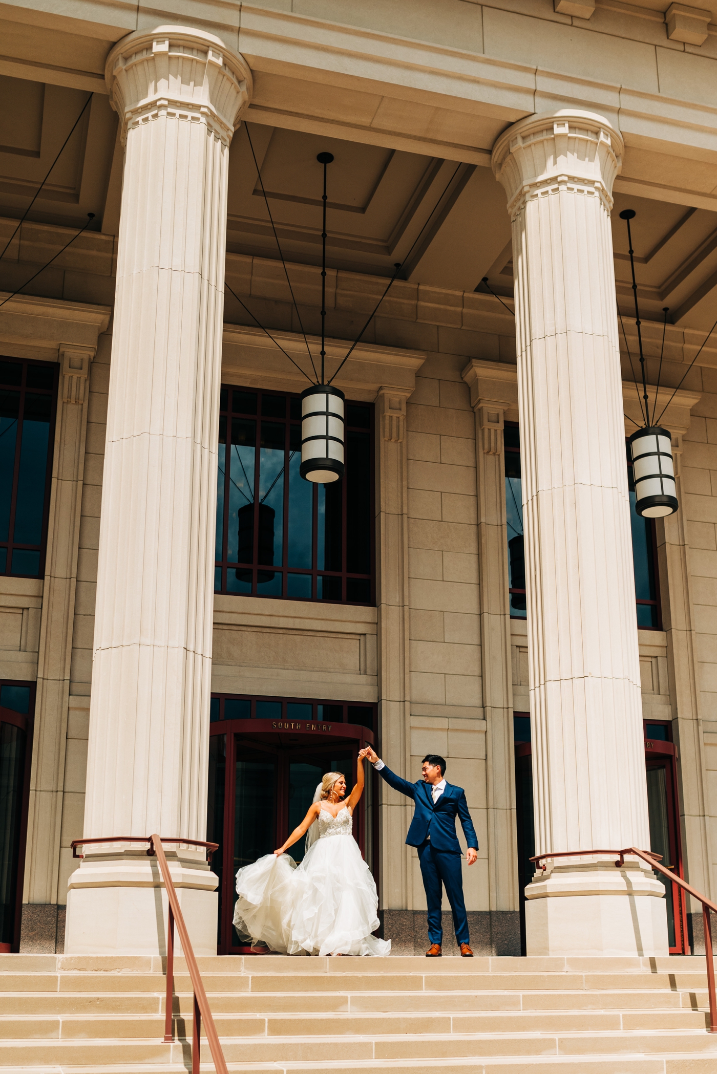 Bride and groom wedding portraits by Mika LH Photography