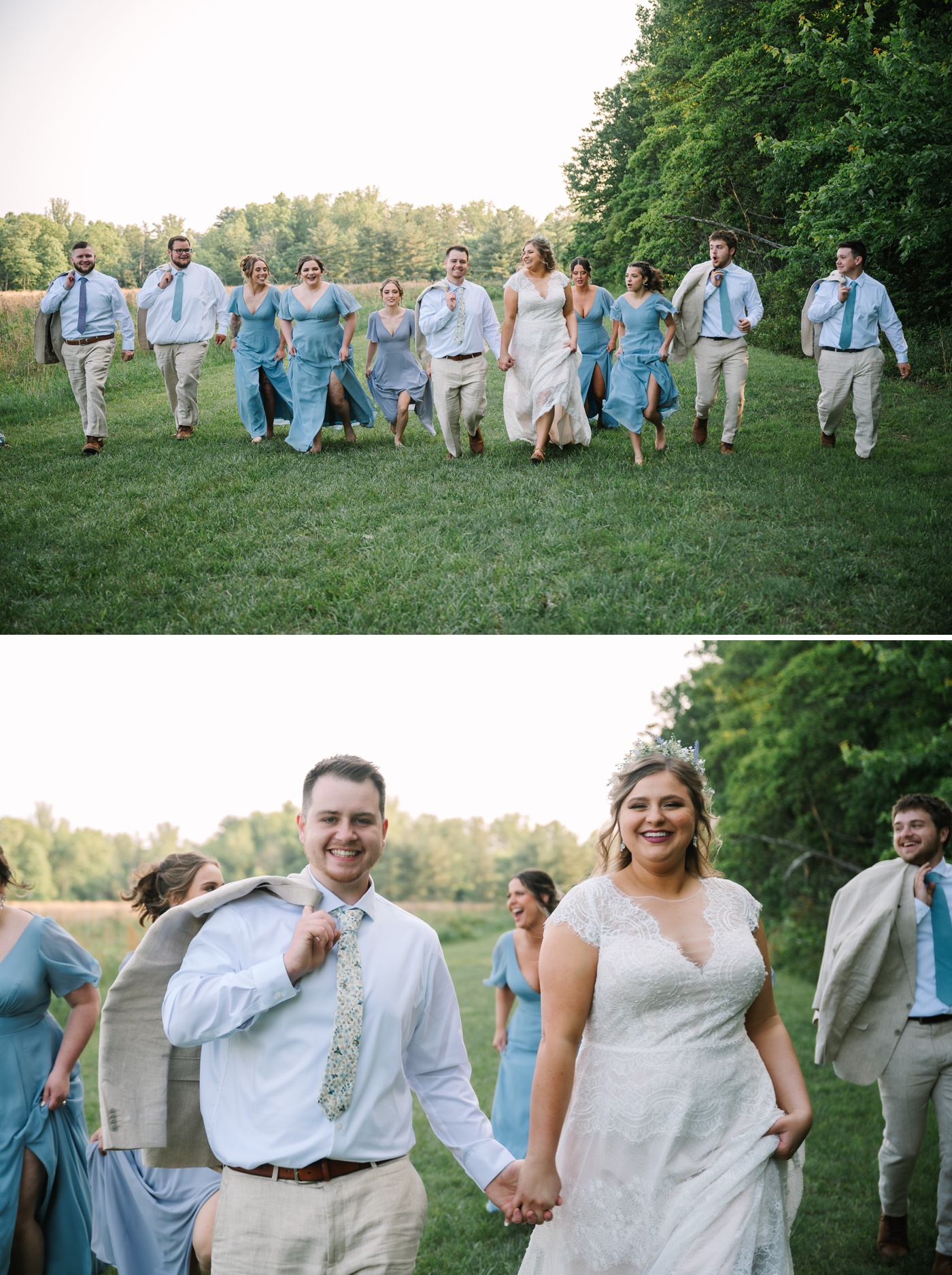 Bridal party portraits at Brown County State Park