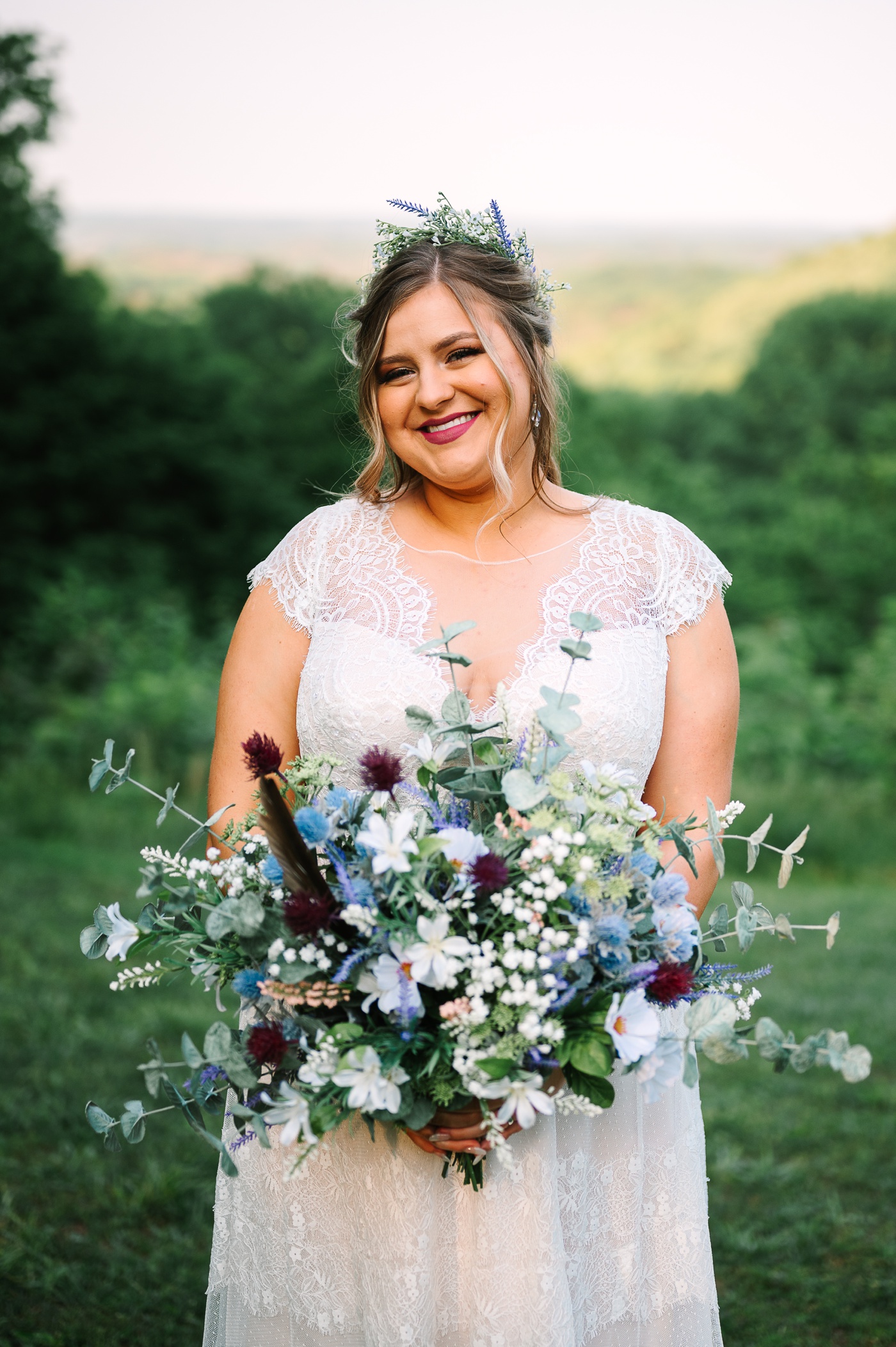 Bridal portraits at Brown County State Park