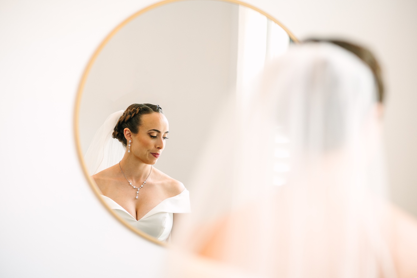 Bride getting ready for her wedding at The Wilds