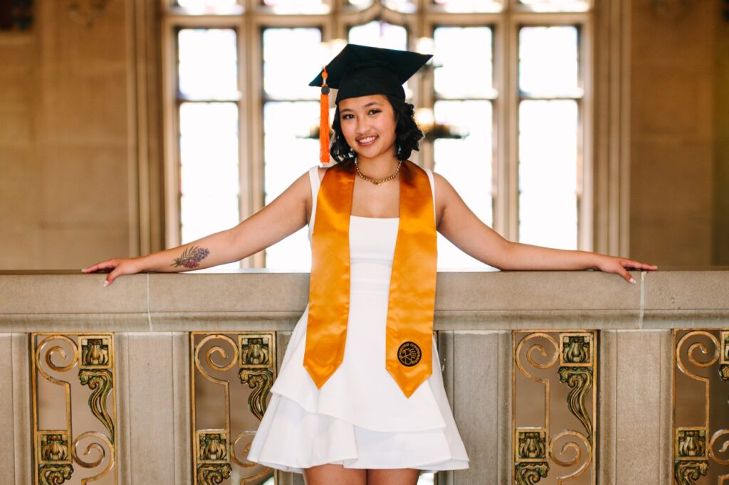 graduation photos at Purdue University 
