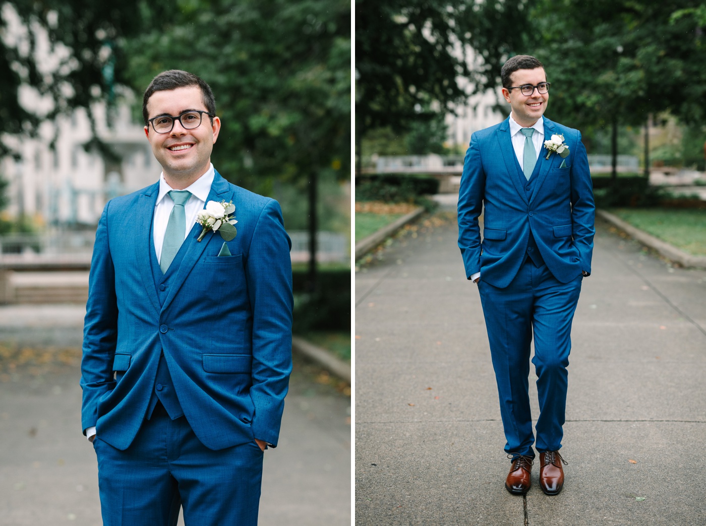 Outdoor bridal portraits in Indianapolis, IN