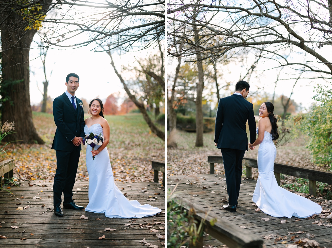 Fall bridal portraits in Indianapolis, IN