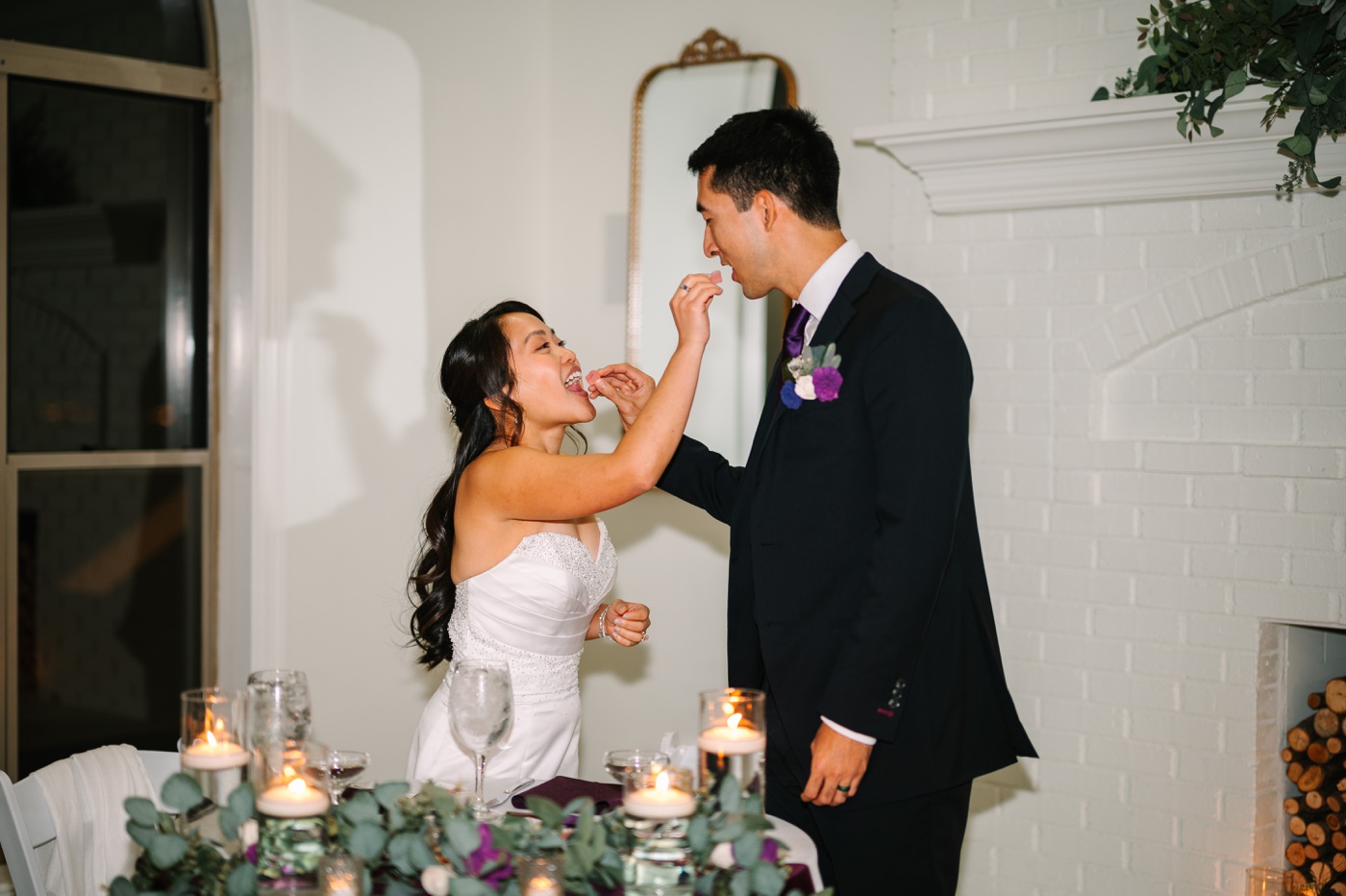 Wedding reception at a mansion in Indianapolis, IN