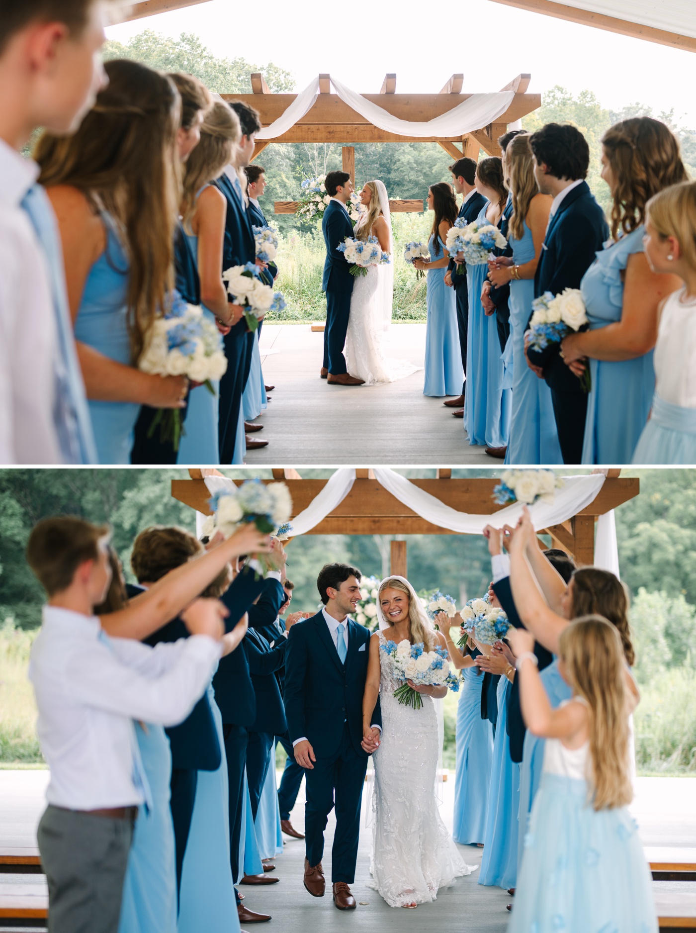 Bridal party portraits at The Wilds