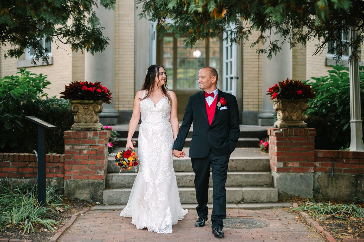 Bridal portraits at the West Baden Springs Hotel