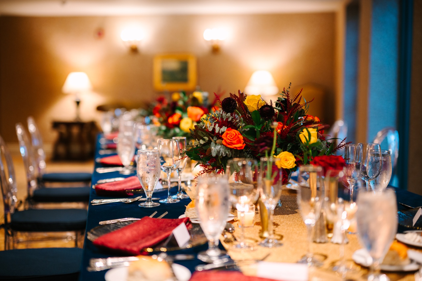 Wedding reception at the West Baden Springs Hotel