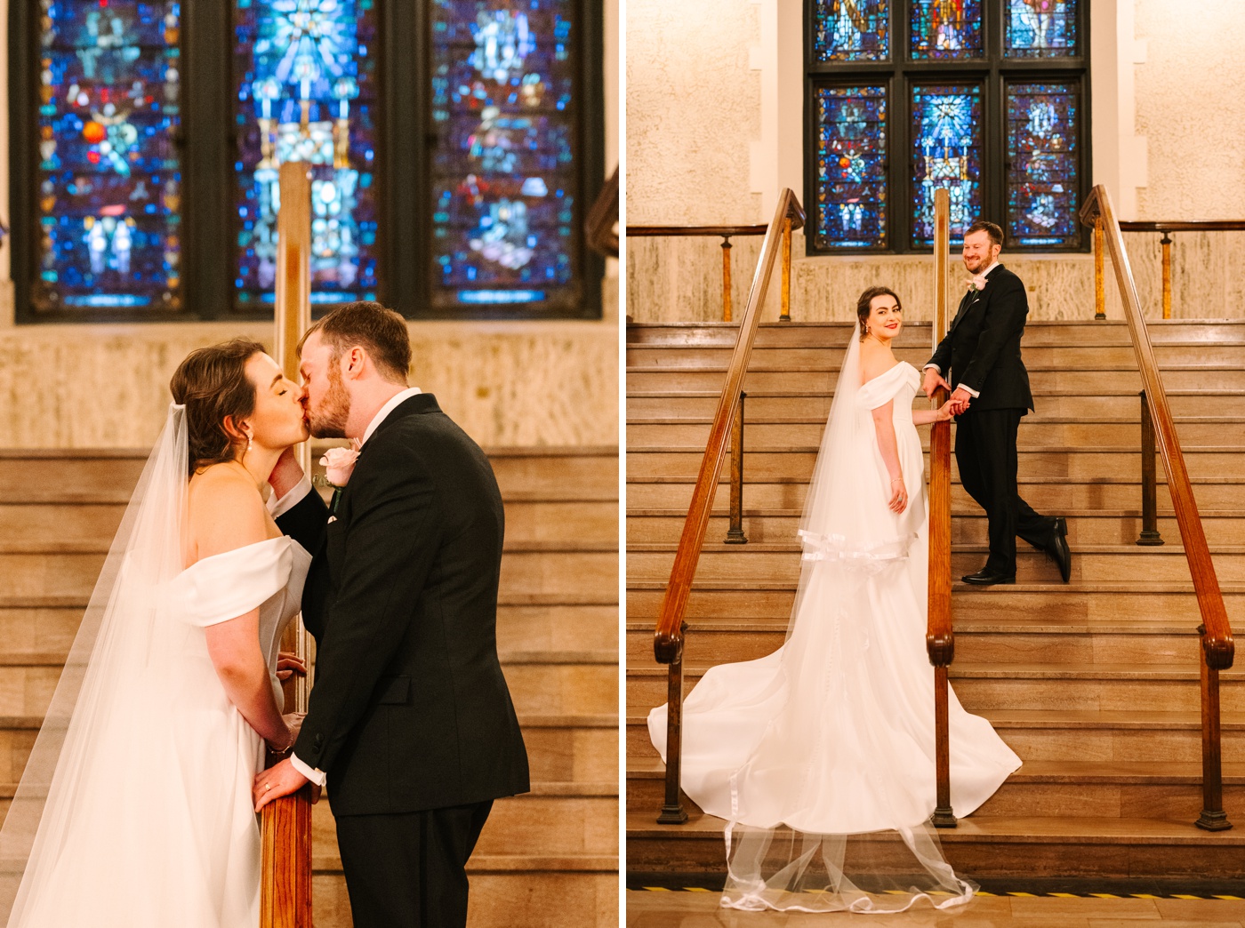 Bridal portraits at the Indianapolis Scottish Rite Cathedral