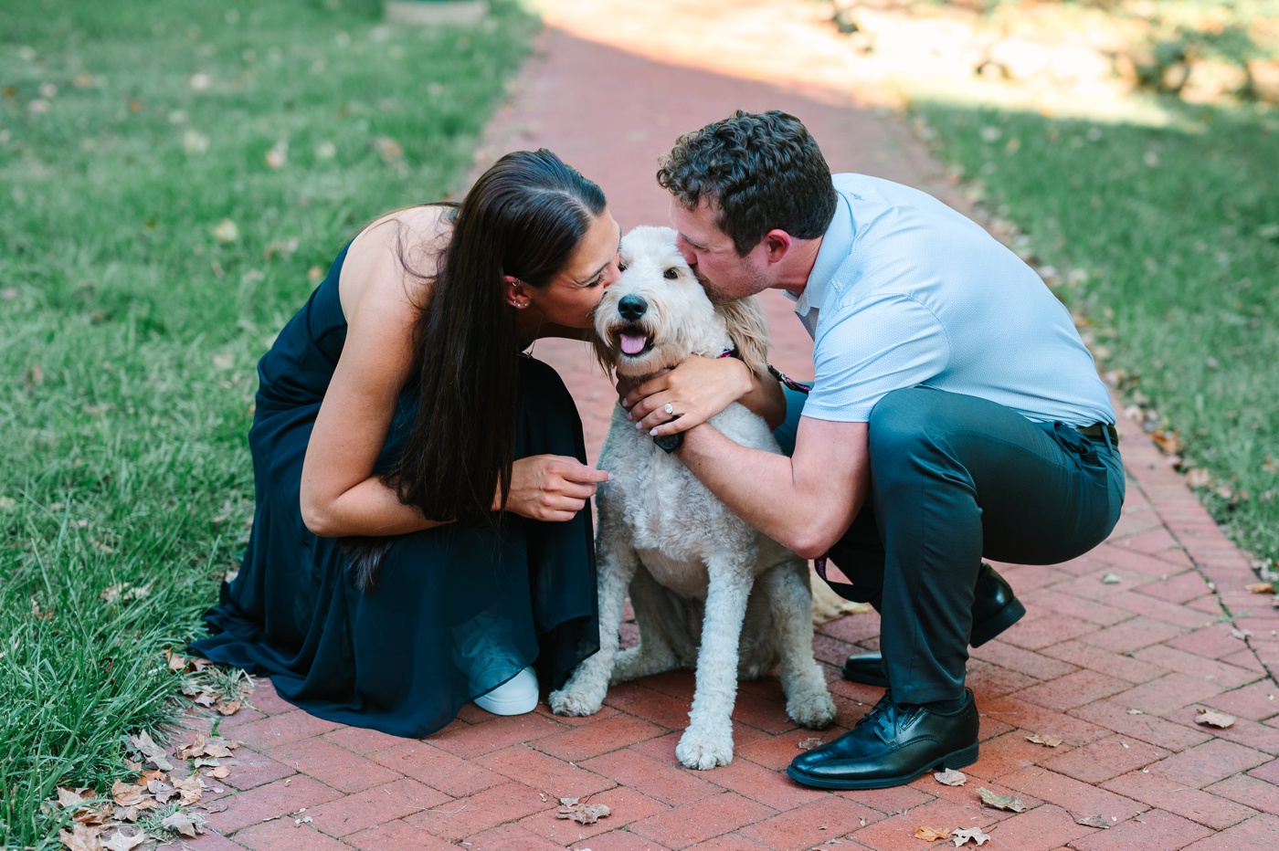 dog engagement photos