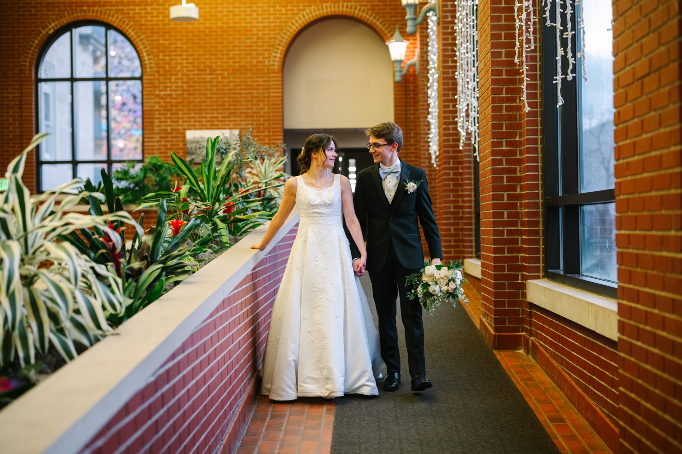 Bridal portraits in downtown Bloomington