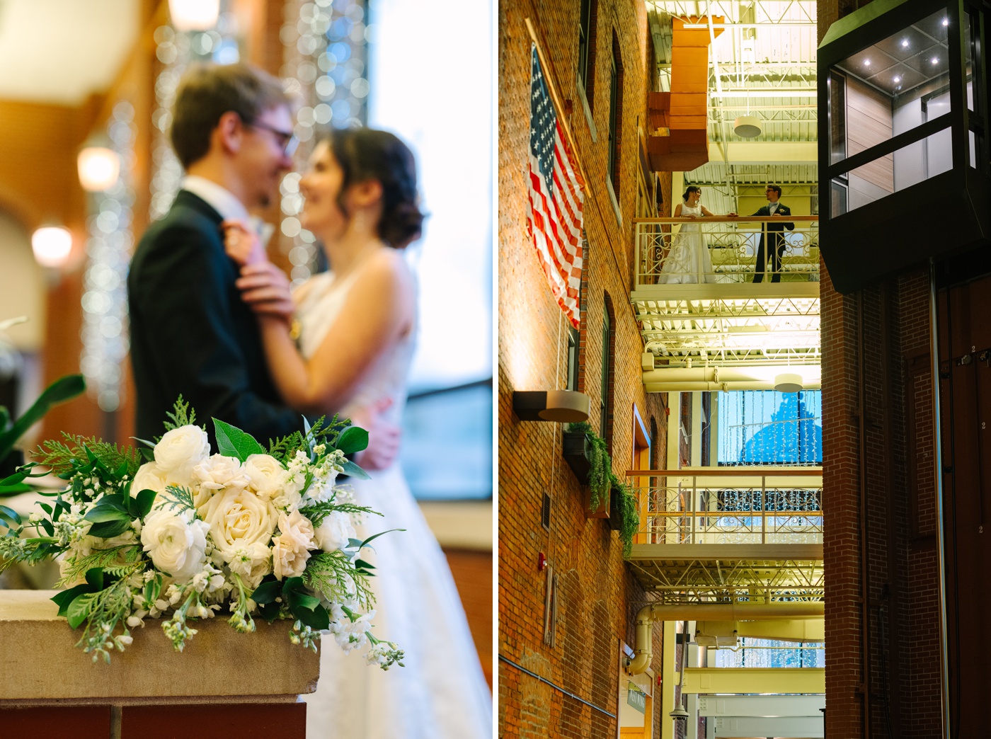 Winter wedding in Bloomington, IN
