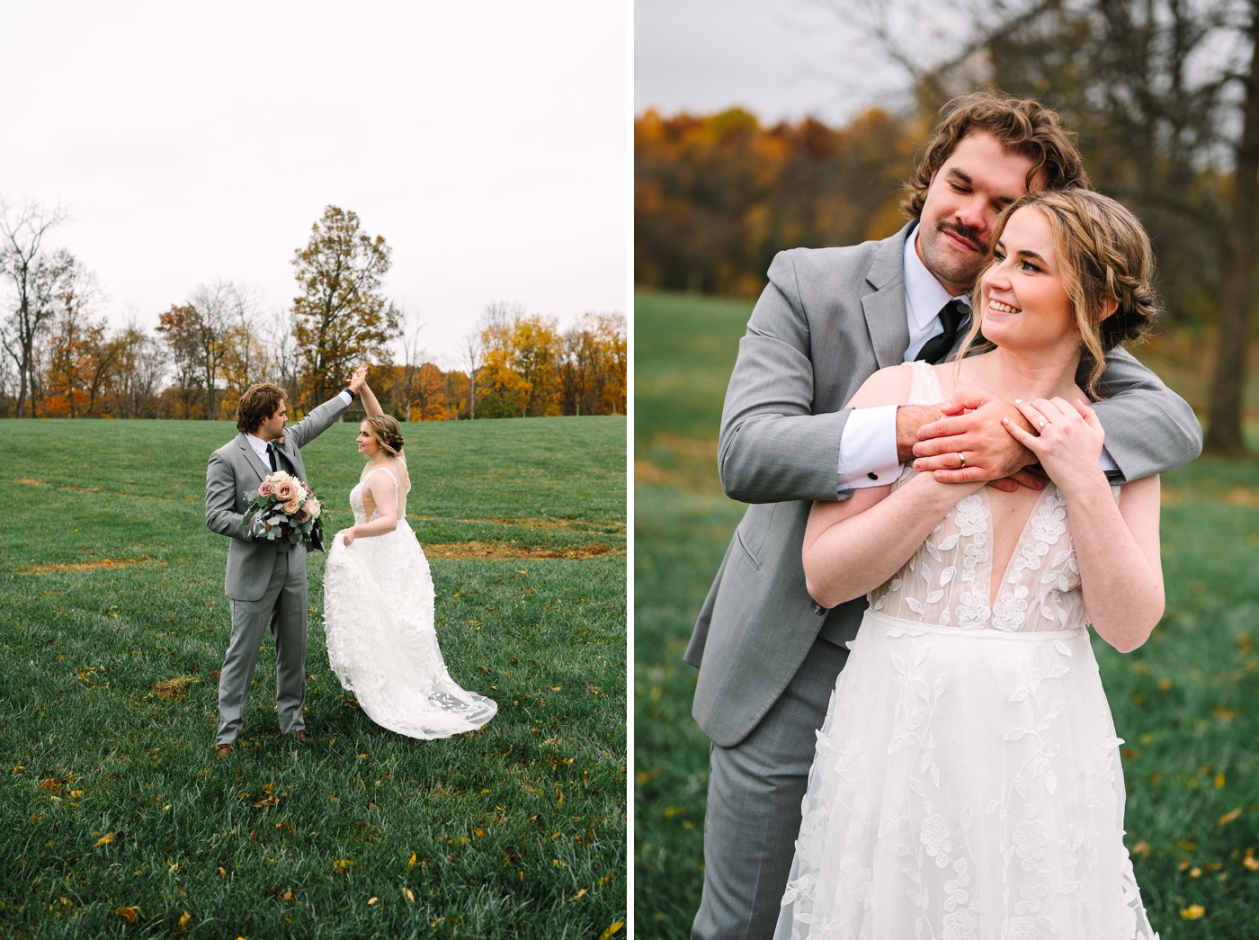 Fall wedding in Bloomington, Indiana