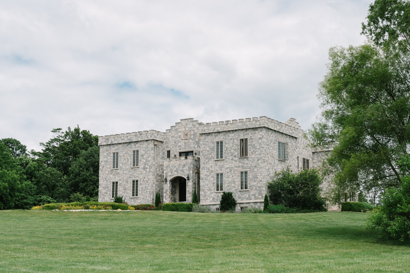 Facade of Clayshire Castle, Bowling Green, IN