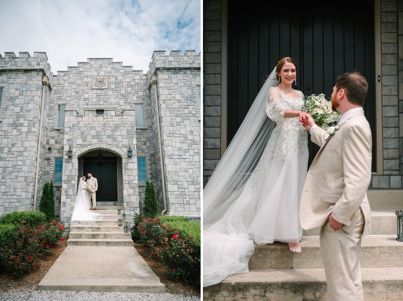 Bridal portraits at Clayshire Castle