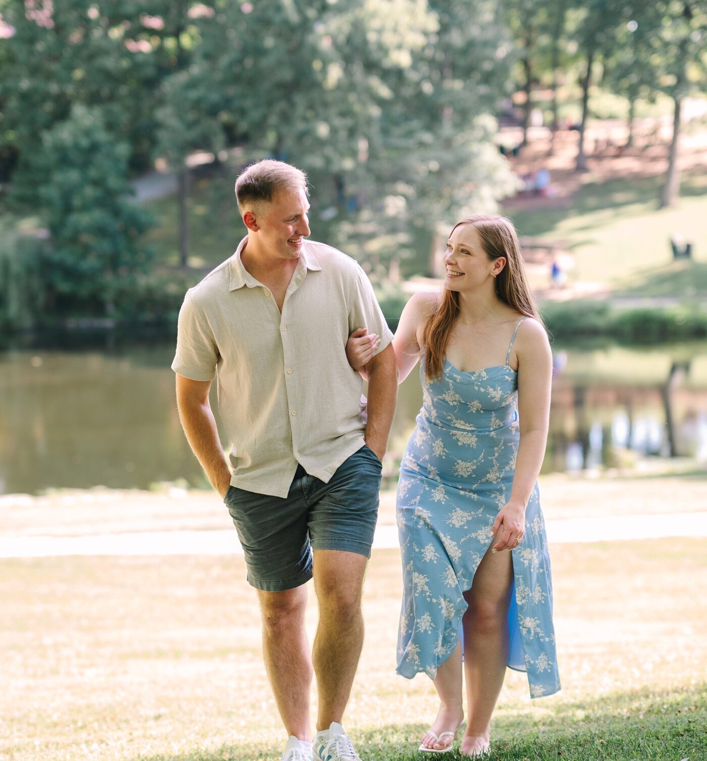 Pondside proposal at Oliver Winery