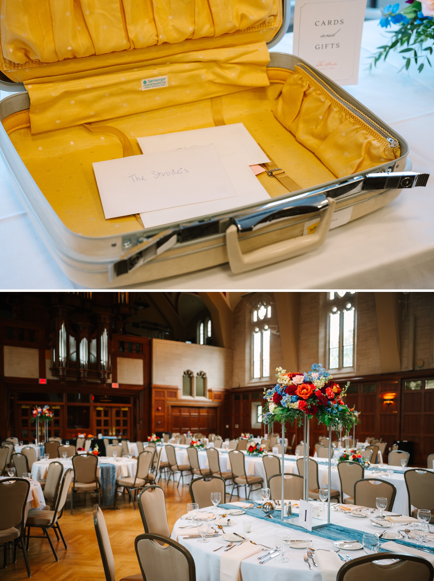 Wedding reception at IU Alumni Hall