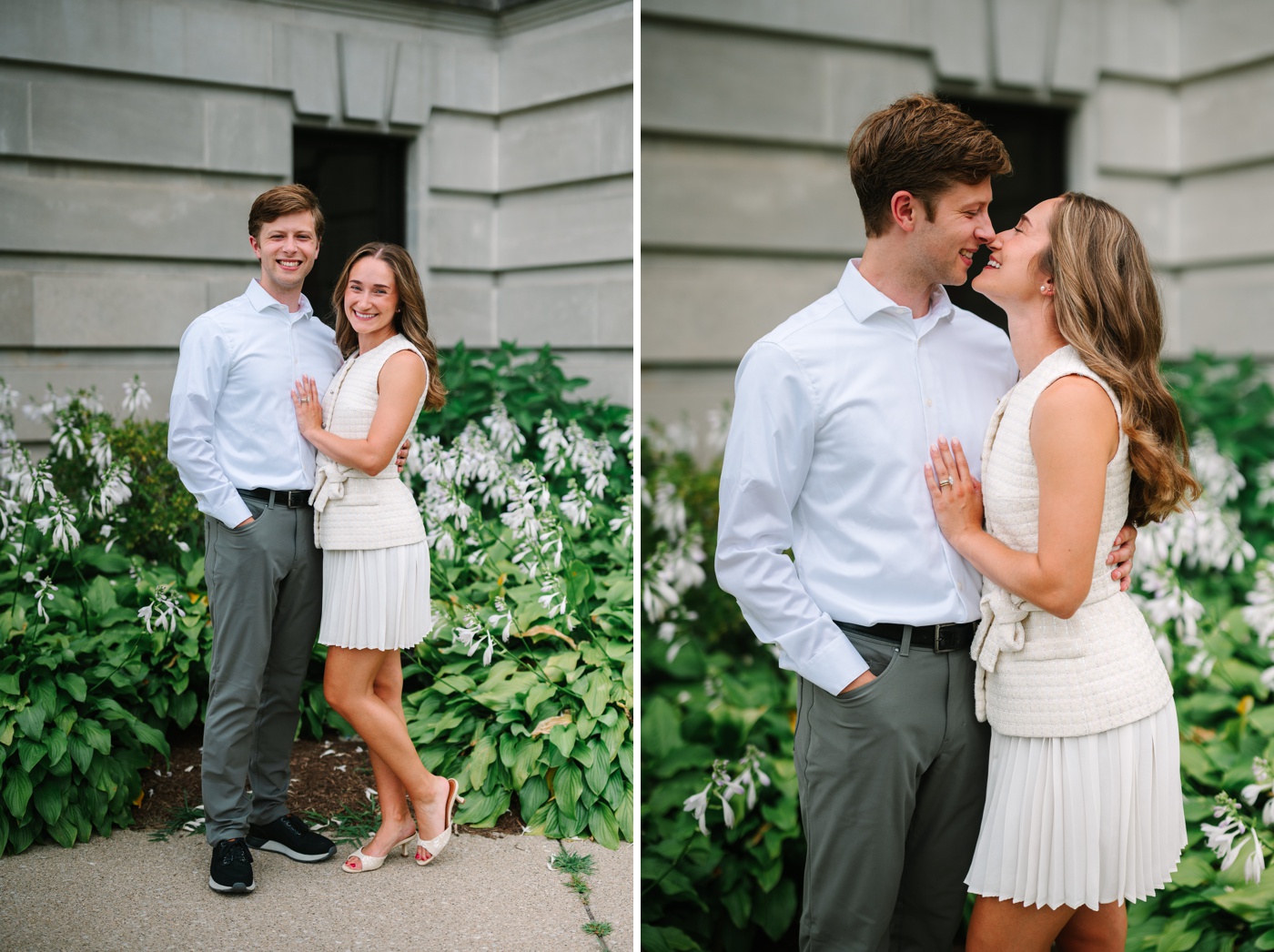 Couples portraits in downtown Bloomington