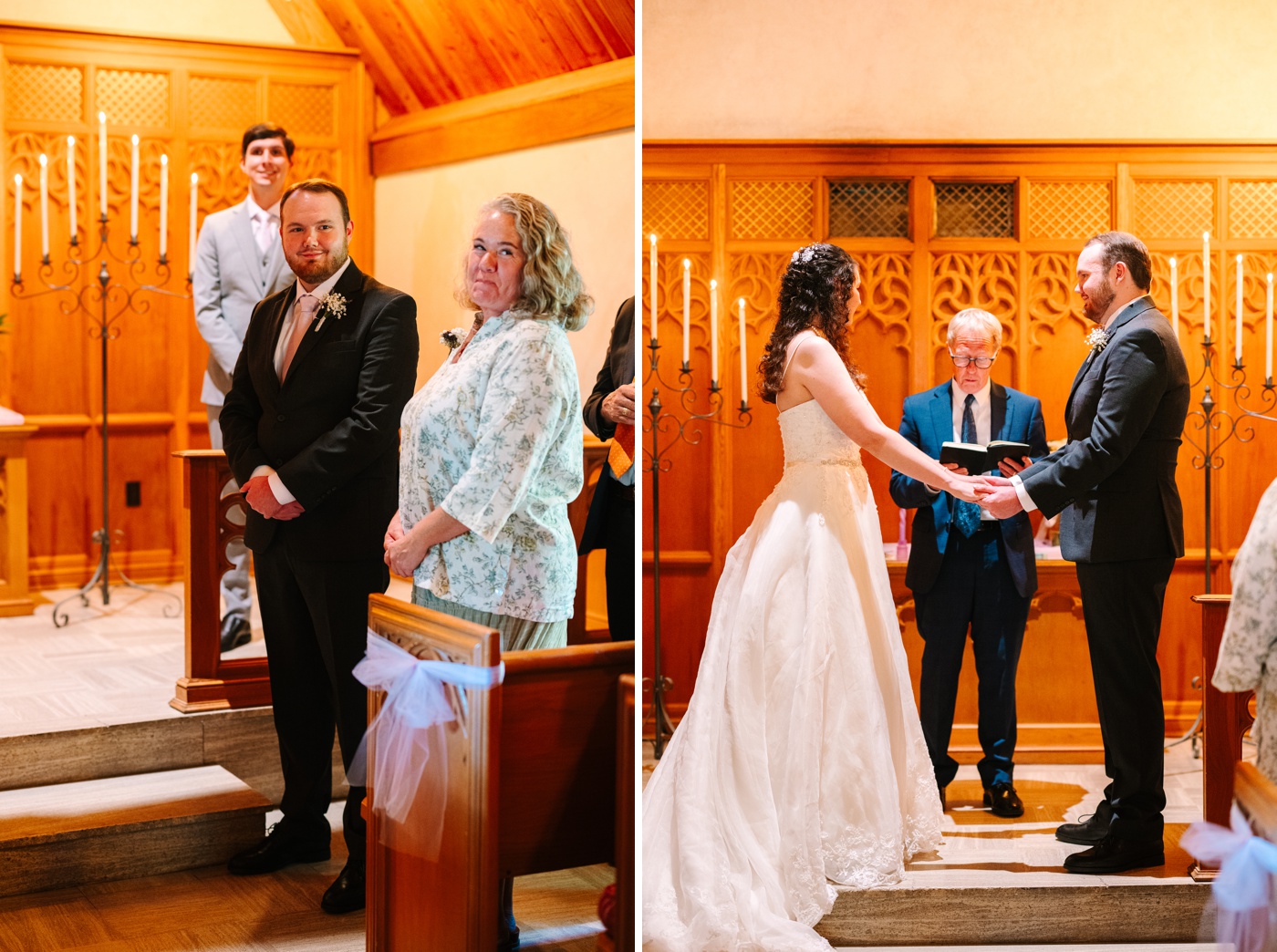 Intimate Bloomington wedding at Beck Chapel