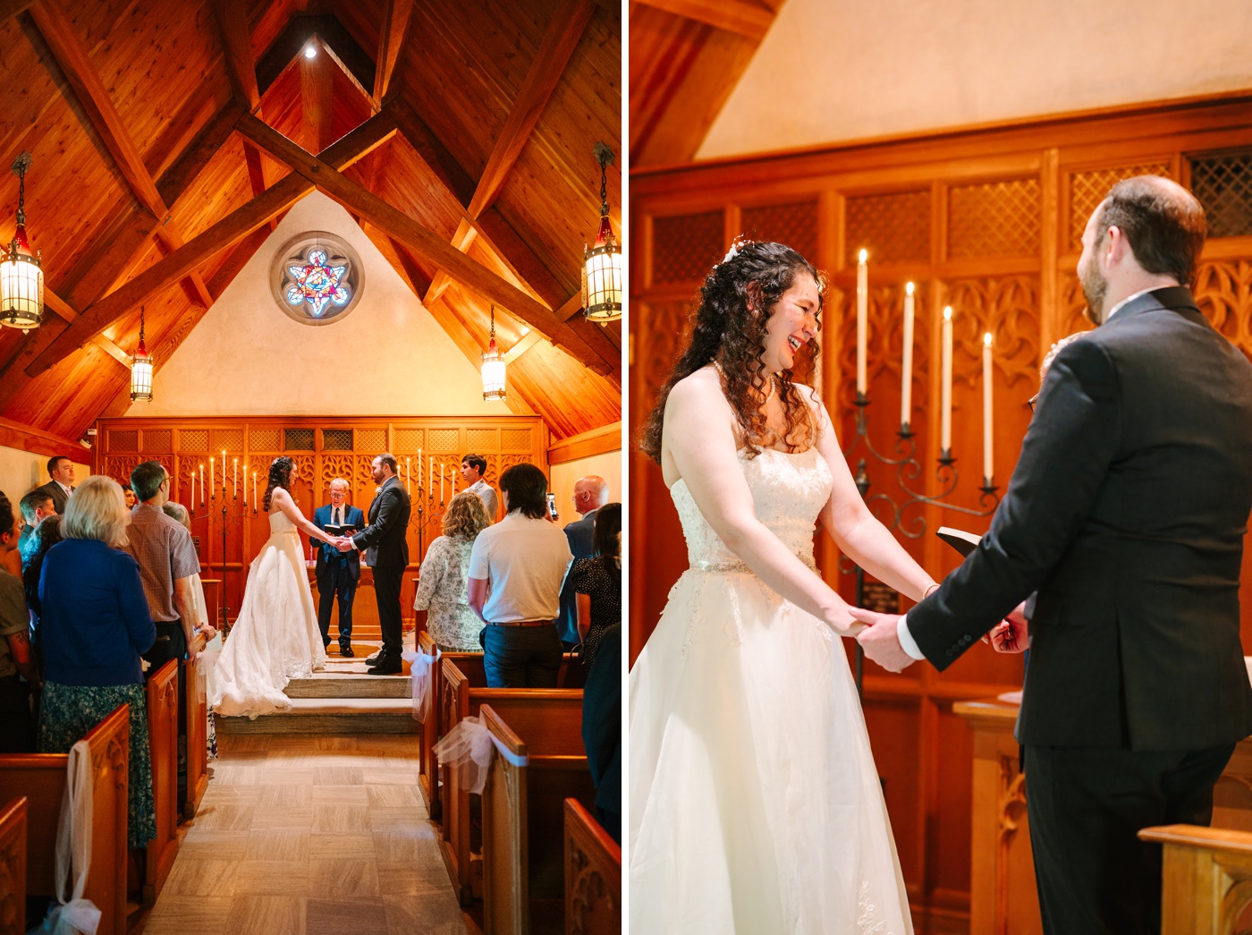 Intimate Bloomington wedding at Beck Chapel